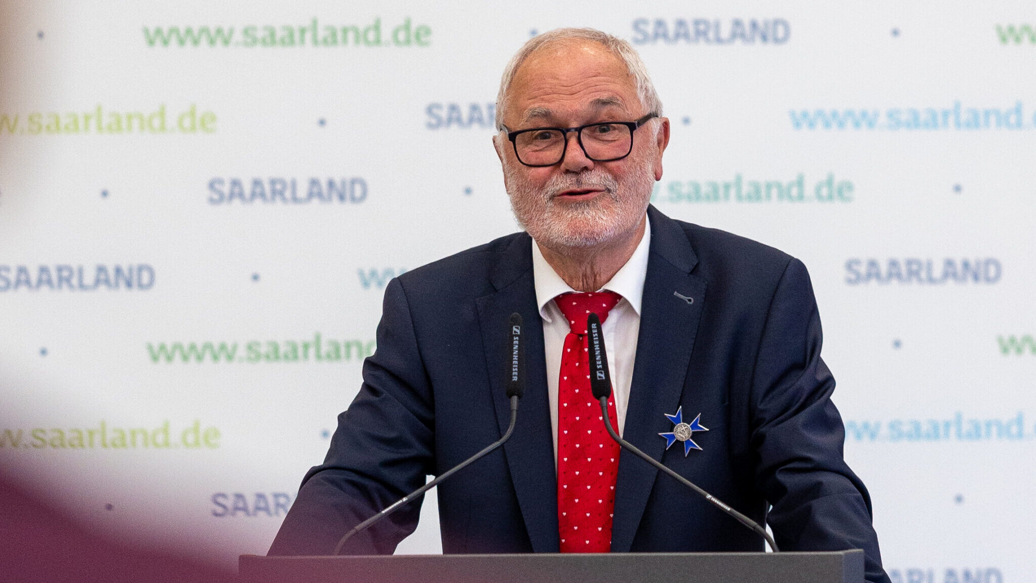 Kurt Mehlhorn während seiner Dankesrede. 